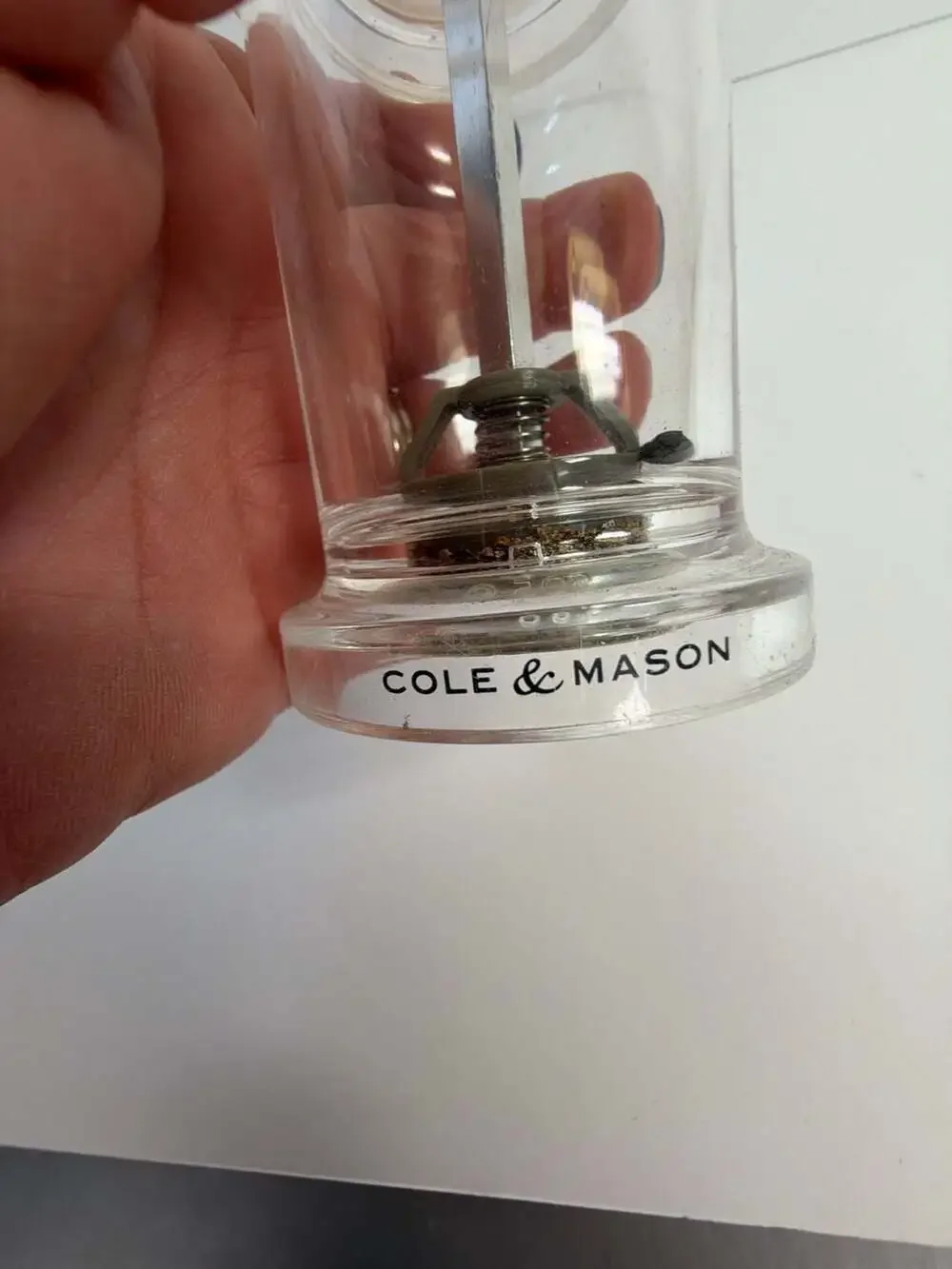 Cole & Mason England 5.5-inch Acrylic Pepper Grinder